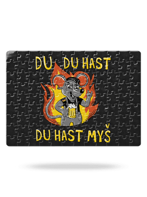 Du hast myš puzzle White