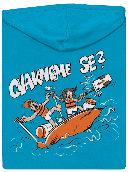 Cvakneme se dámská mikina na zip Blue Atol