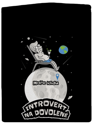 Introvert na dovolené dámská mikina na zip Black