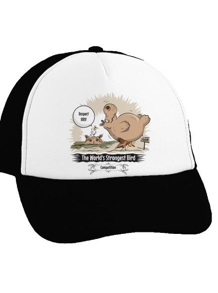 Strongest bird kšiltovka truckerka Black cap