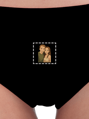 Ghibli efekt z vlastní fotky dámské kalhotky Black