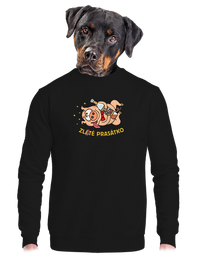 unisex mikina bez kapuce