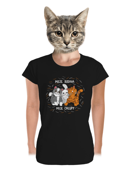 Moje rodina dámské tričko premium Black