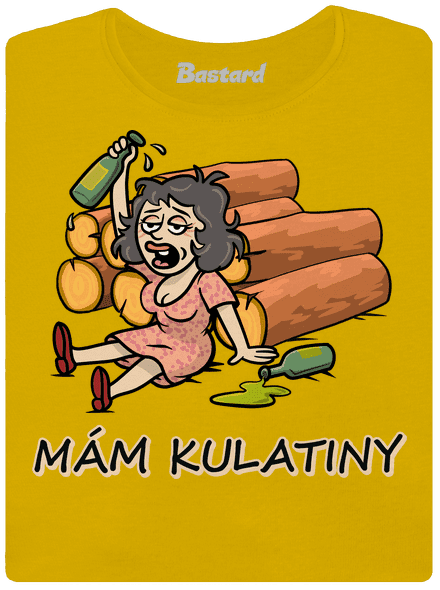 Mám kulatiny dámské tričko Yellow