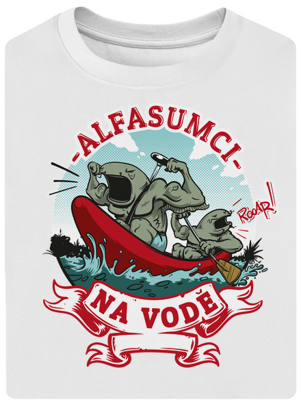 Alfasumci na vodě unisex tričko oversized White