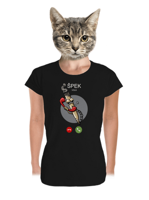 Špek volá dámské tričko premium Black