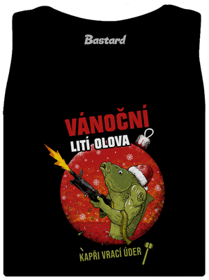 Vánoční lití olova dámské tílko klasické Black