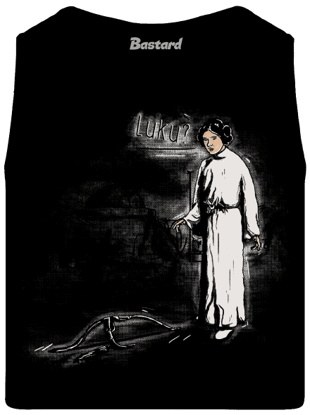 Luke a Leia pánské tílko Black