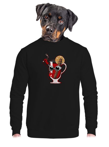 Svařák unisex mikina bez kapuce Black