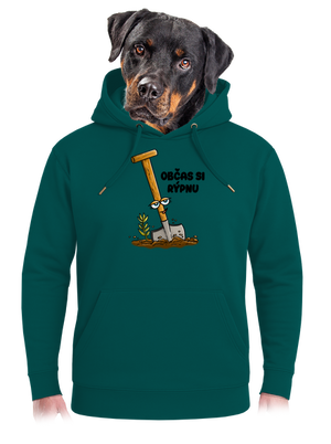 Občas si rýpnu unisex mikina premium Emerald Green