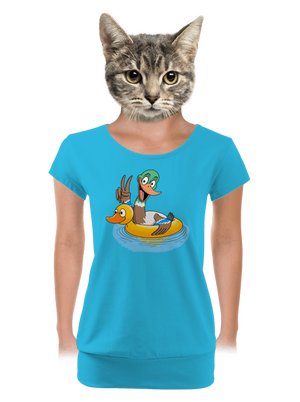 dámské tričko s lemem