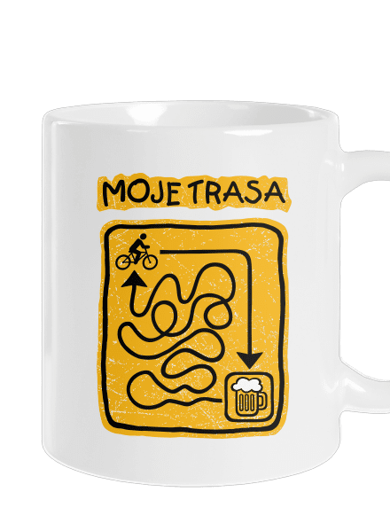 Moje trasa klasický hrnek White