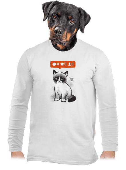Grumpy pánské dlouhý rukáv White