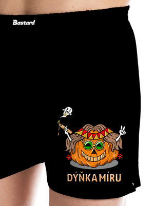 Dýňka míru pánské trenky Black