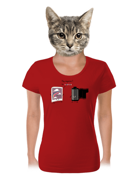 Buď pozitivní dámské tričko Red Mal