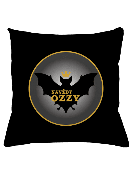 Navždy Ozzy polštář Black