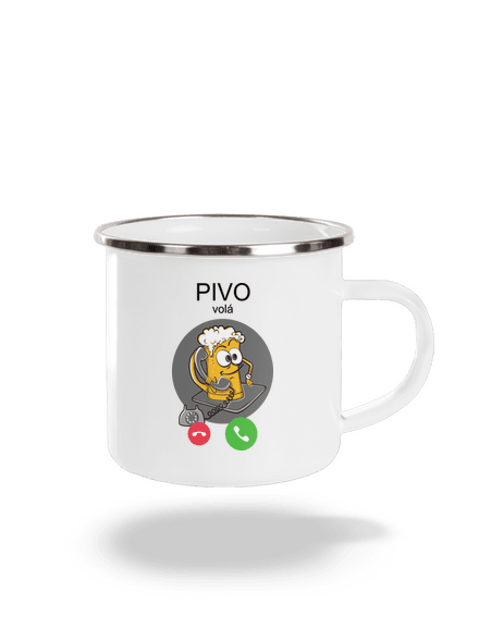 Pivo volá plecháček White