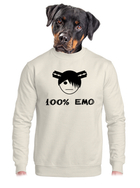 unisex mikina bez kapuce