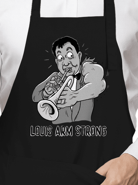 Louis Armstrong zástěra Black