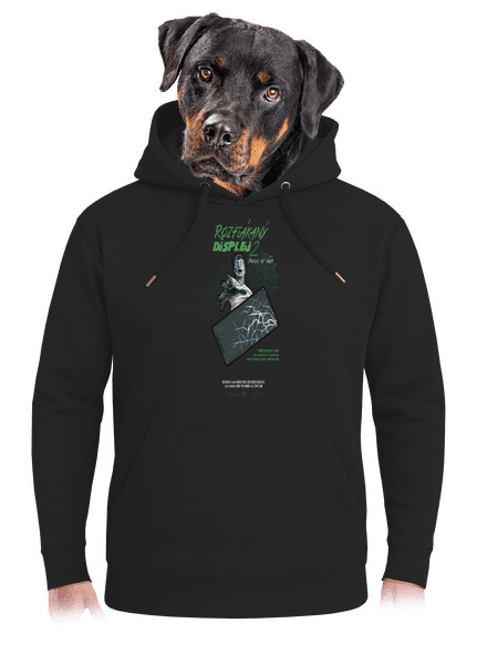 B13: Rozflákaný displej unisex mikina premium Dark Black