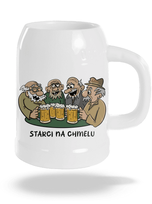 Starci na chmelu půllitr White