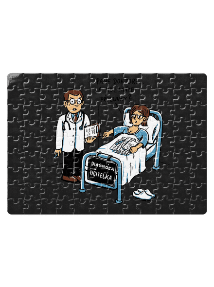 Diagnóza učitelka puzzle White