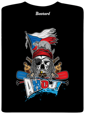 Ahoj pánské dlouhý rukáv Black