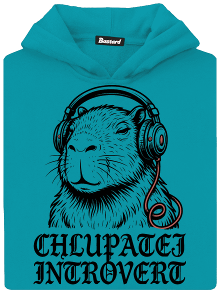 Chlupatej introvert dětská mikina klokanka Hawaiian Blue