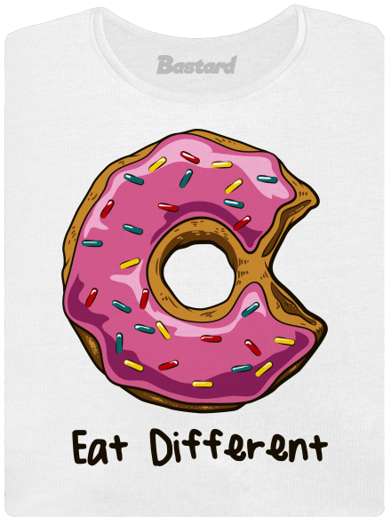 Eat different dámské tričko s lemem White