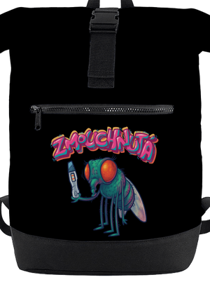 Zmouchnutá batoh Black
