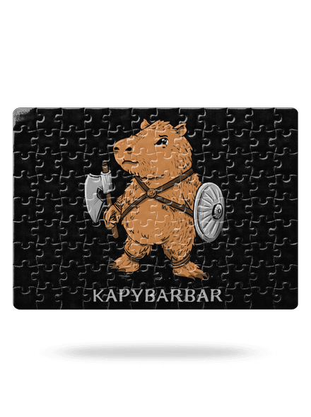 Kapybarbar puzzle White