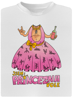 Jsem princezna pánské sportovní tričko White