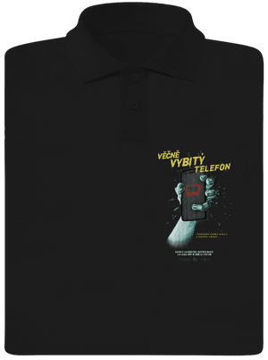 B13: Vybitý telefon pánská polokošile Black