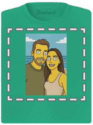 Simpsonovi z vlastní fotky dámské sportovní tričko Mint Mal