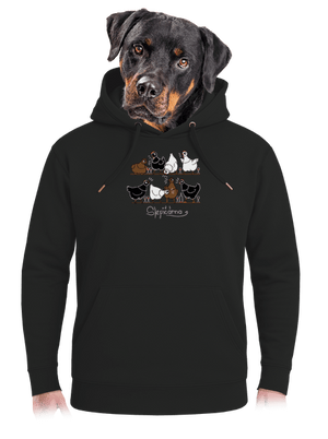 Slepičárna unisex mikina premium Dark Black