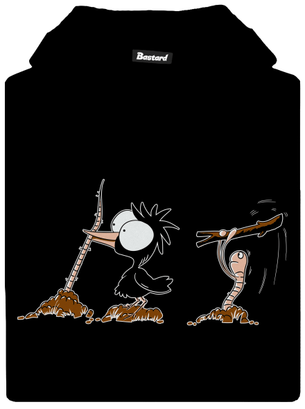 Nesprávný konec dětská mikina klokanka Black