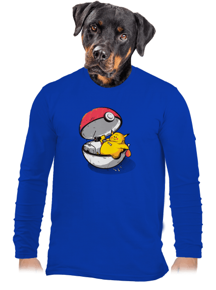 Konec pokémona pánské dlouhý rukáv Royal Blue
