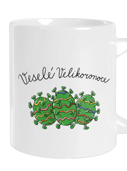 Veselé Velikoronoce velký hrnek White