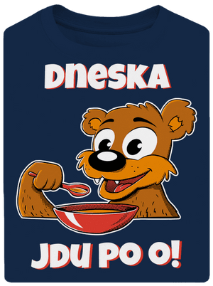 Dneska jdu po o unisex tričko oversized Midnight Blue