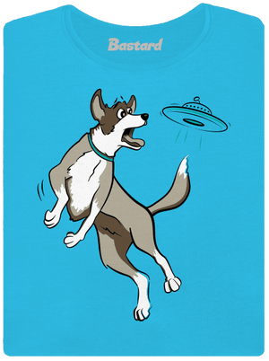 Létající talíř dámské tričko Blue Atol