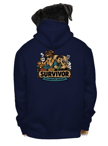 Survivor  pánská mikina na zip Navy