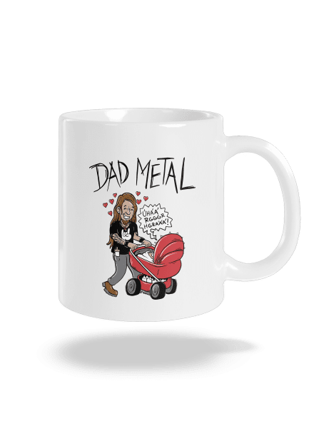 Dad metal klasický hrnek White