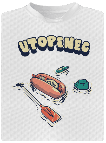 Utopenec dětské sportovní tričko White