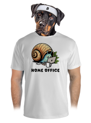 Šnekův home office pánské sportovní tričko White