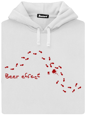 Beer effect dámská mikina klokanka White