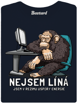 Nejsem líný dámské tričko premium Navy Mal