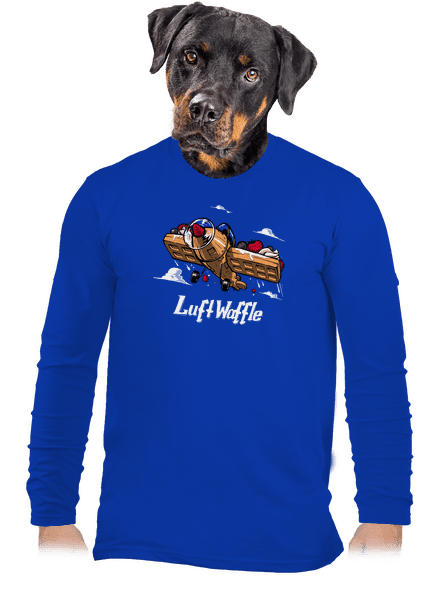 Luftwaffle pánské dlouhý rukáv Royal Blue