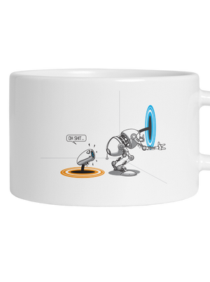 Portal hrnek makronka White