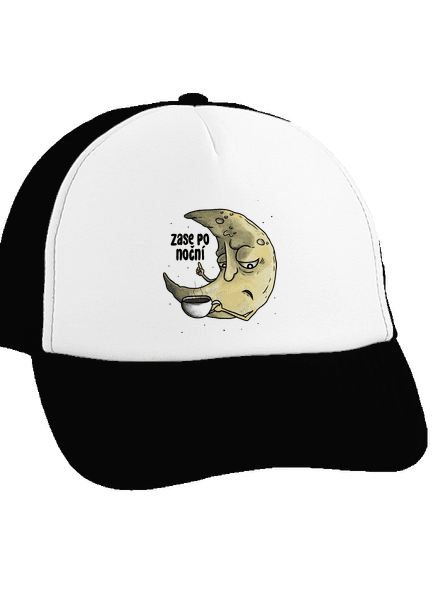 Zase po noční kšiltovka truckerka Black cap