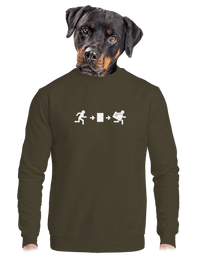 unisex mikina bez kapuce
